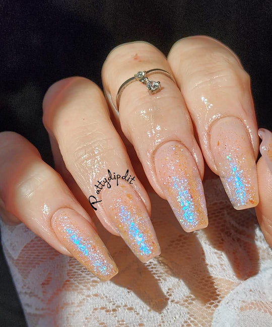 Blue Aurora Non-Wipe Top Coat (Hema Free) - Sundara Nails