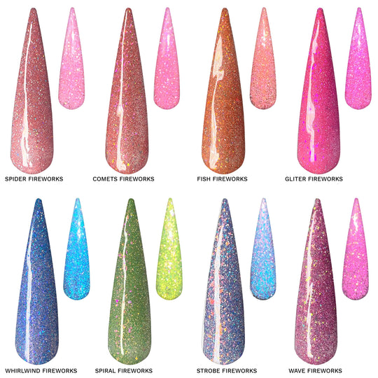 Neon Fireworks Reflective Gel Collection- 8 colors