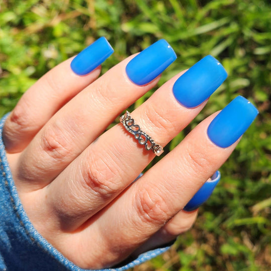 Blue Moon Glow- Glow Gel Polish - Sundara Nails