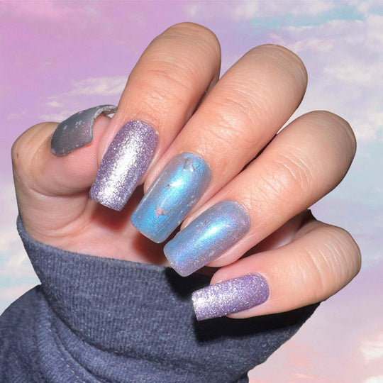 Lilac Glitter- (Hema Free) - Sundara Nails