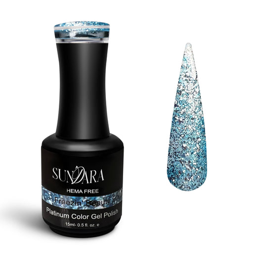Freezin’ Beauty- Platinum Glitter Gel