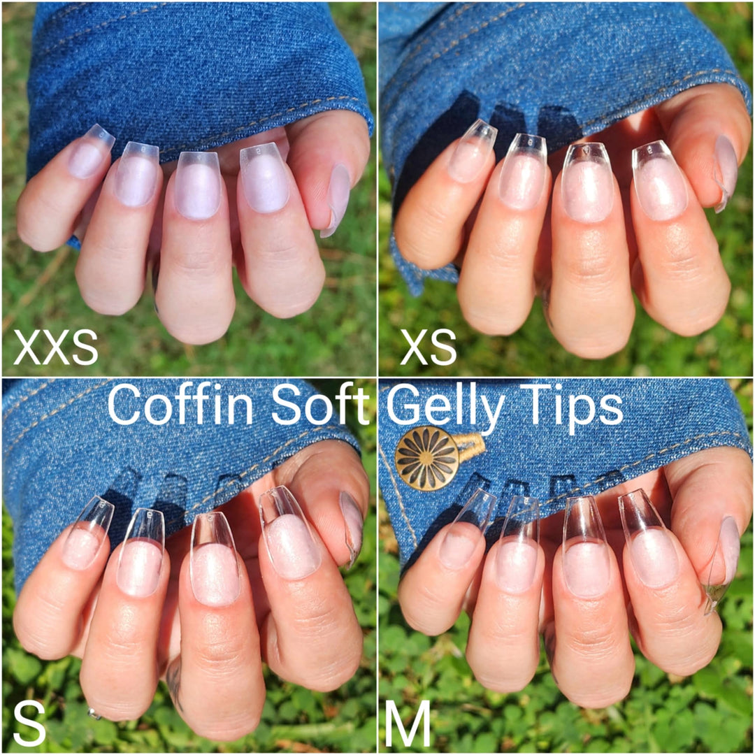 Coffin Shape Soft Gelly Tips - Sundara Nails