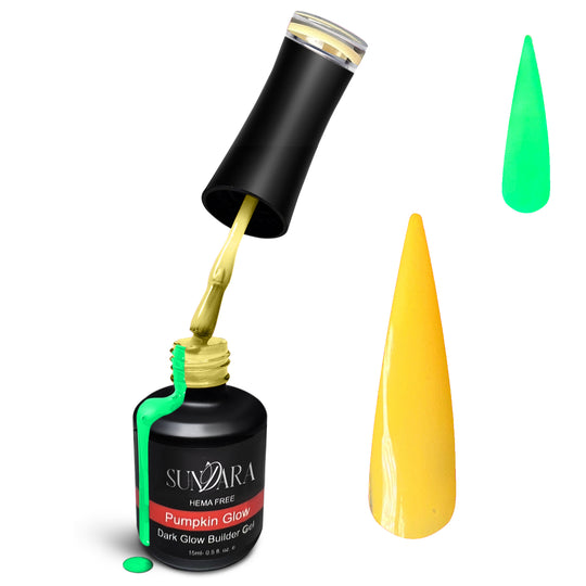 Pumpkin Glow-Glow in Dark Builder Gel