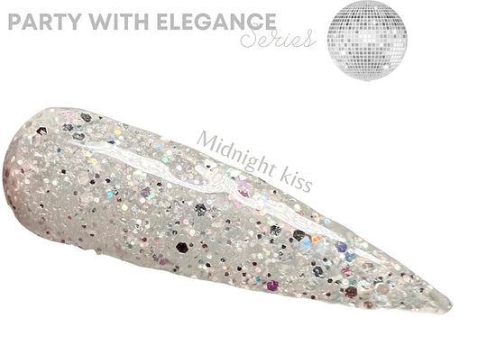 Midnight, kissed dip powder