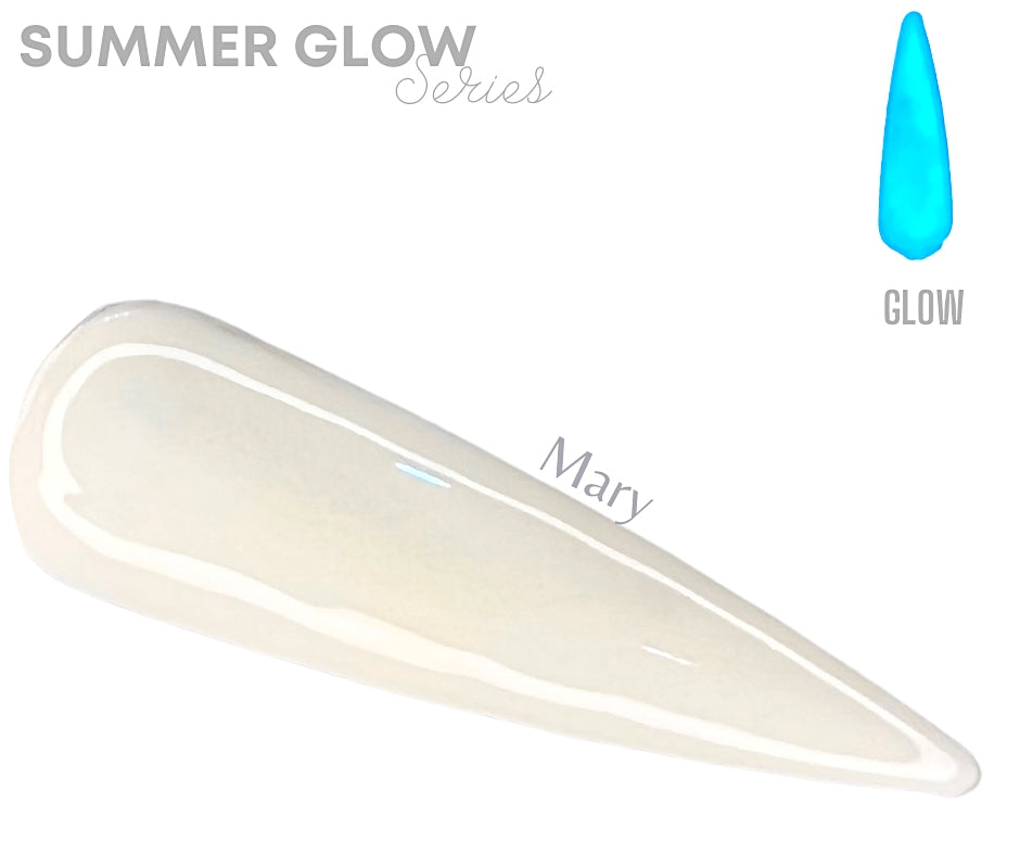 Mary Glow- Glow Acrylic + Dip - Sundara Nails