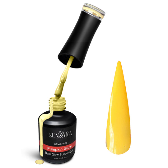 Pumpkin Glow-Glow in Dark Builder Gel