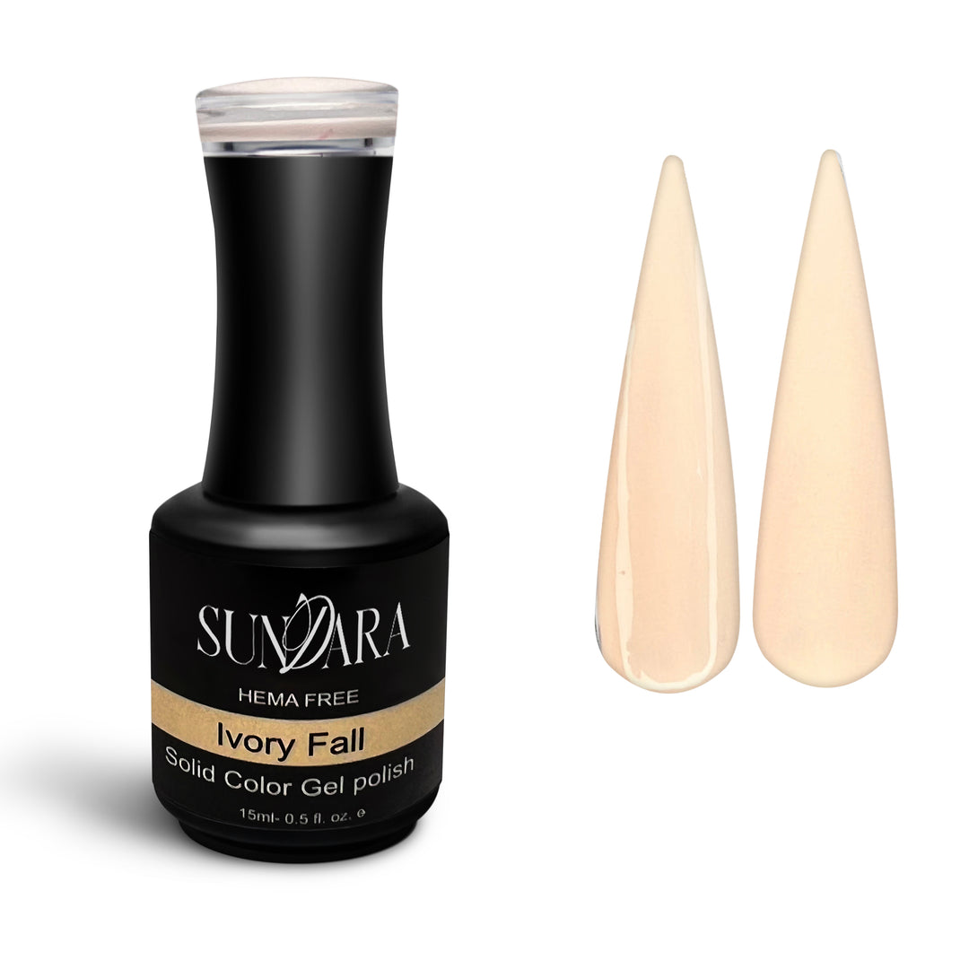 Ivory Fall- Solid gel polish