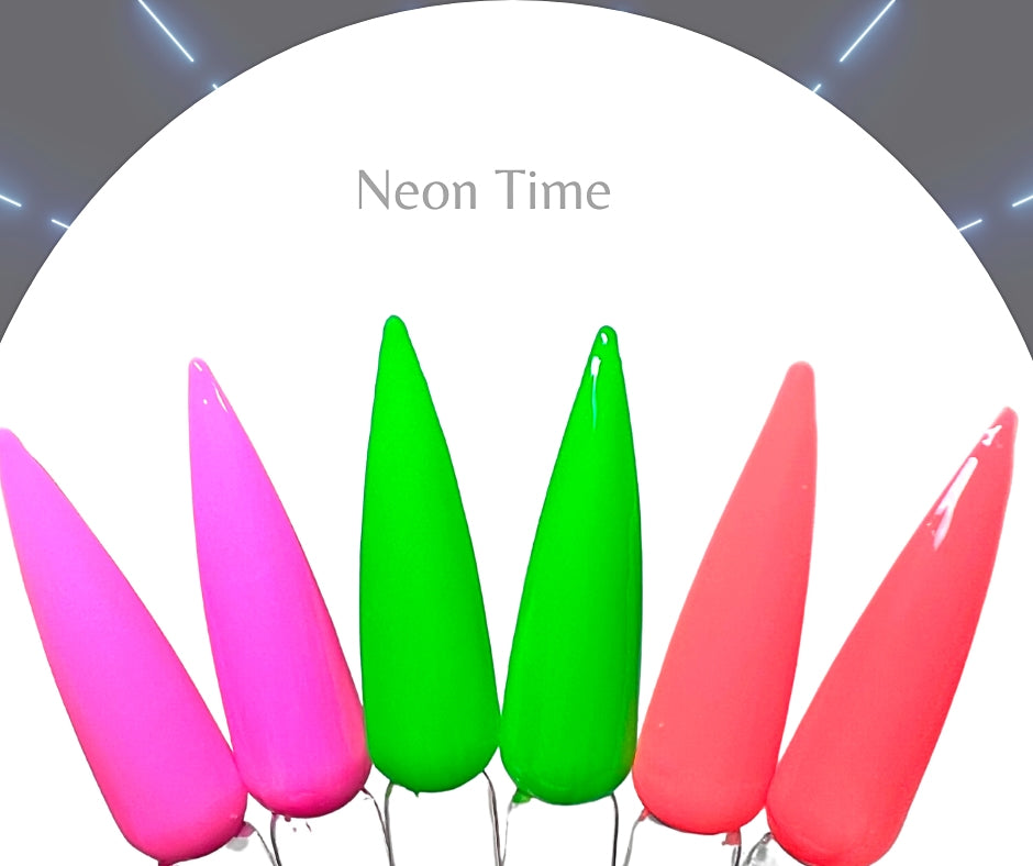 Neon Time (Pudding Gel 3 in 1 Pallet) - Sundara Nails