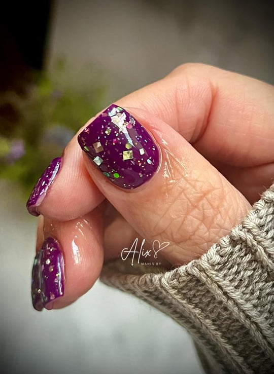 Purple Laser Non-Wipe Top Coat (Hema Free) - Sundara Nails