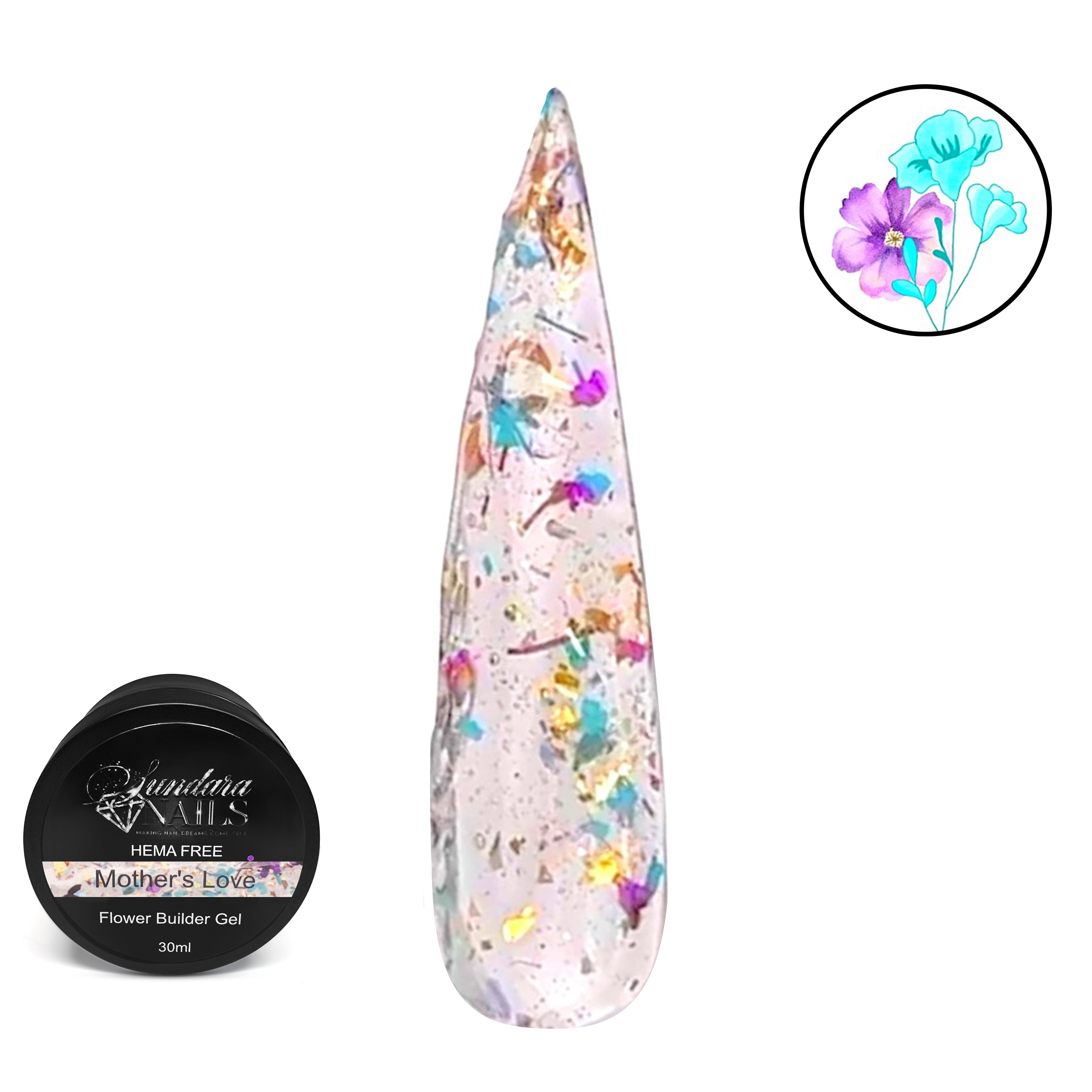 Mothers Love 💗- Builder Gel in pot - Sundara Nails