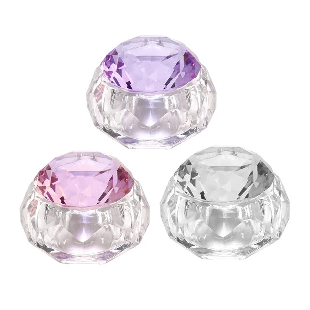 Glass Crystal Dappen Dish - Sundara Nails