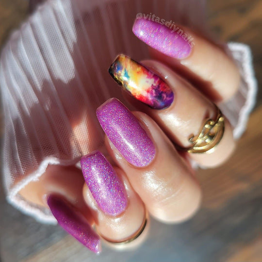 Hot pink- Holographic Gel Glitter