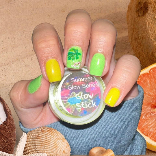 Glow Stick- Glow Acrylic + Dip - Sundara Nails