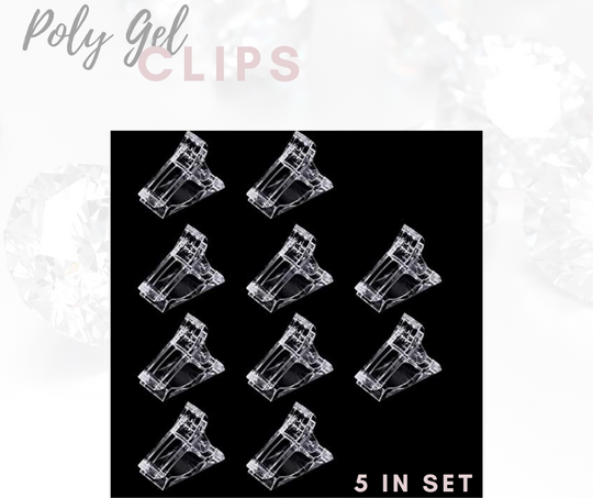 Poly Gel Clips- 5 in Set - Sundara Nails