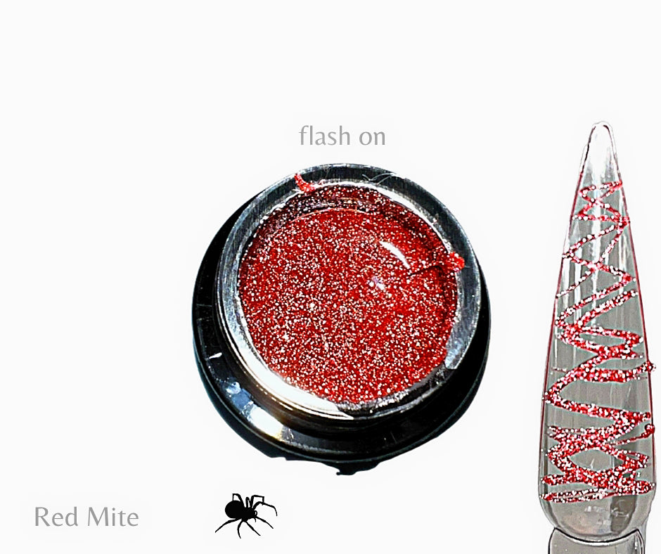 Red Mite- Reflective Red Spider Gel - Sundara Nails