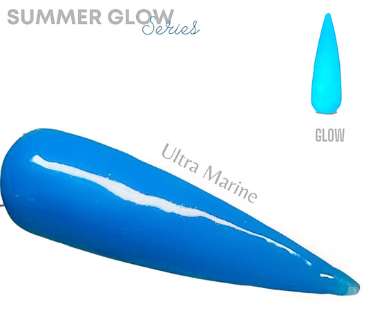 Ultramarine- Glow Acrylic + Dip - Sundara Nails