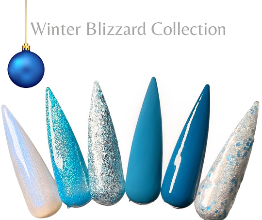 WINTER BLIZZARD GEL POLISH COLLECTION 5 COLORS (HEMA FREE)