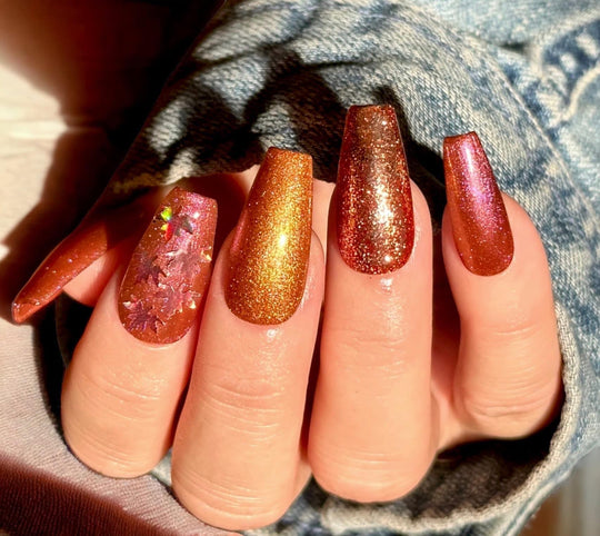 Pumpkin spice gel polish