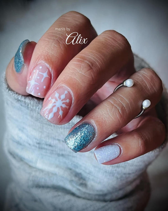 Freezin’ Beauty- Platinum Glitter Gel - Sundara Nails