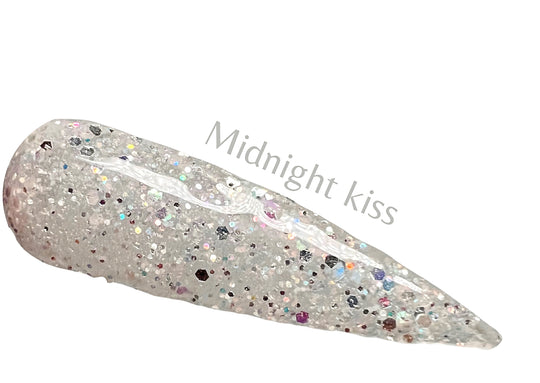 Midnight, kissed dip powder