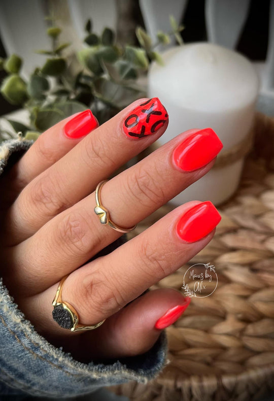 Bikini Coral- Glow Acrylic + Dip Powder - Sundara Nails
