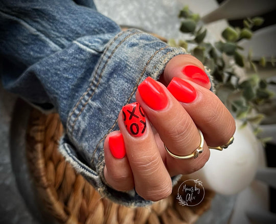 Bikini Coral- Glow Acrylic + Dip Powder - Sundara Nails