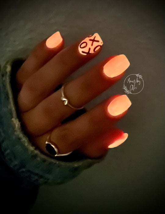 Bikini Coral- Glow Acrylic + Dip Powder - Sundara Nails