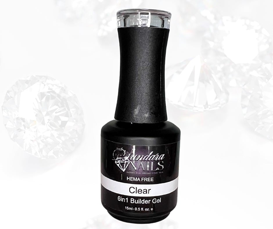 6 in 1 Builder Gel- Clear (Hema Free) - Sundara Nails