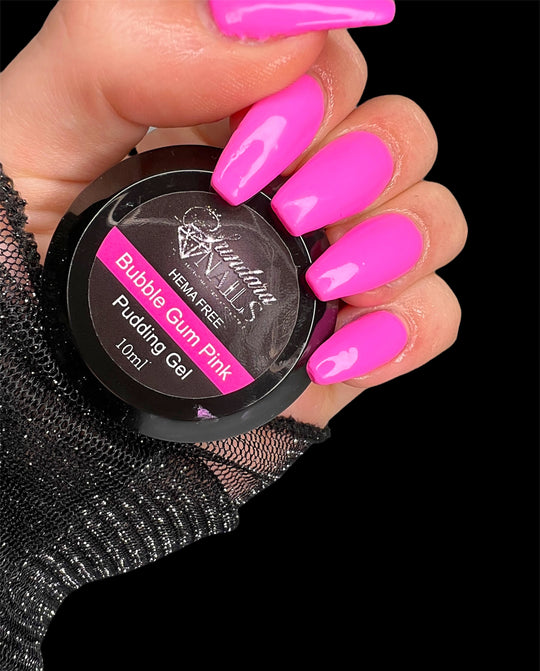 Bubble Gum Pink (Neon Pudding gel) - Sundara Nails