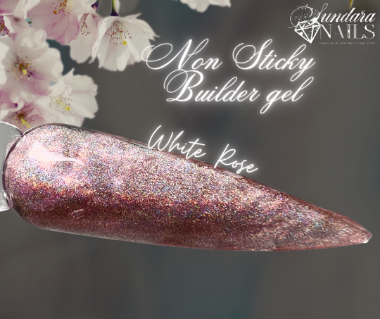 White Rose- Non Sticky Builder Gel in a Pot - Sundara Nails