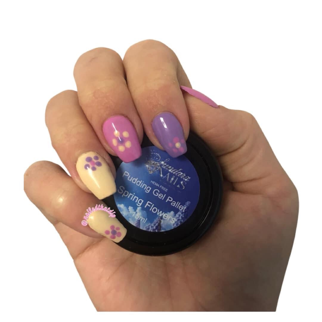 Spring Flowers (Pudding Gel Trio Pallet) - Sundara Nails