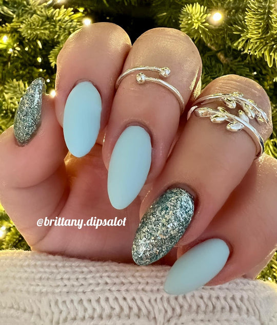 Shattered Ice- Platinum glitter gel polish - Sundara Nails