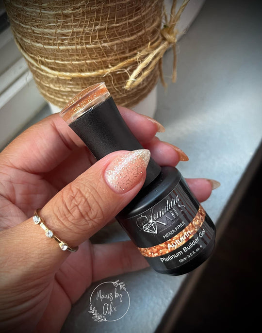 Autumn 🍂 -Platinum Glitter Builder Gel (Hema Free) - Sundara Nails