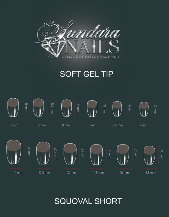Squoval Shapes Soft Gelly Tips