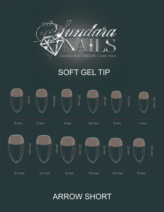Arrow Shapes Soft Gelly Tips