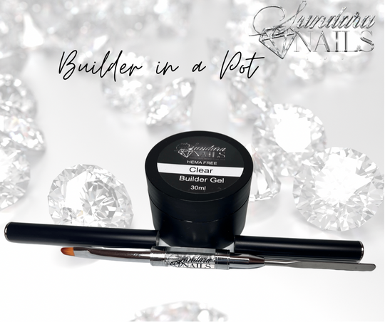 Builder Gel in a Pot- Clear - Sundara Nails