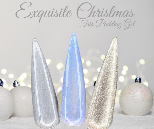 Exquisite Christmas (Pudding Gel Trio) - Sundara Nails