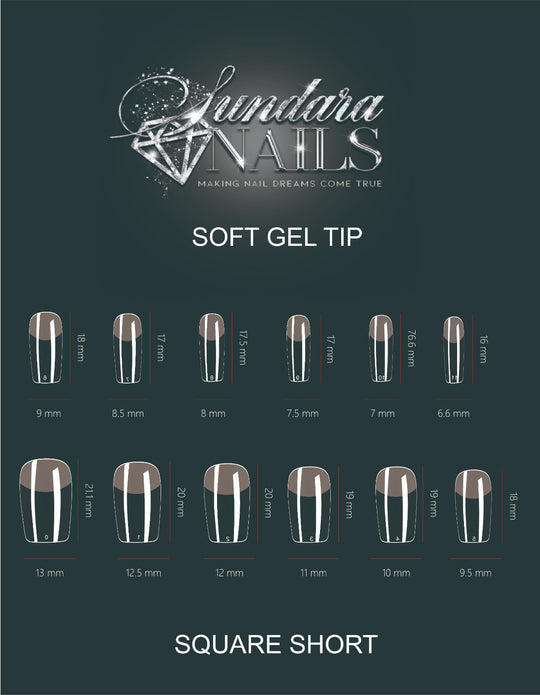 Square Shapes Soft Gelly Tips