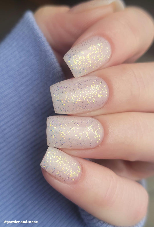 Rainbow Reflective Glitter Non-Wipe Top Coat (Hema Free) - Sundara Nails