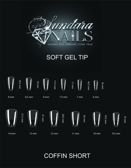 Coffin Shape Soft Gelly Tips