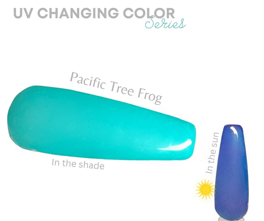 Pacific Tree Frog🐸 (UV color changing) - Sundara Nails
