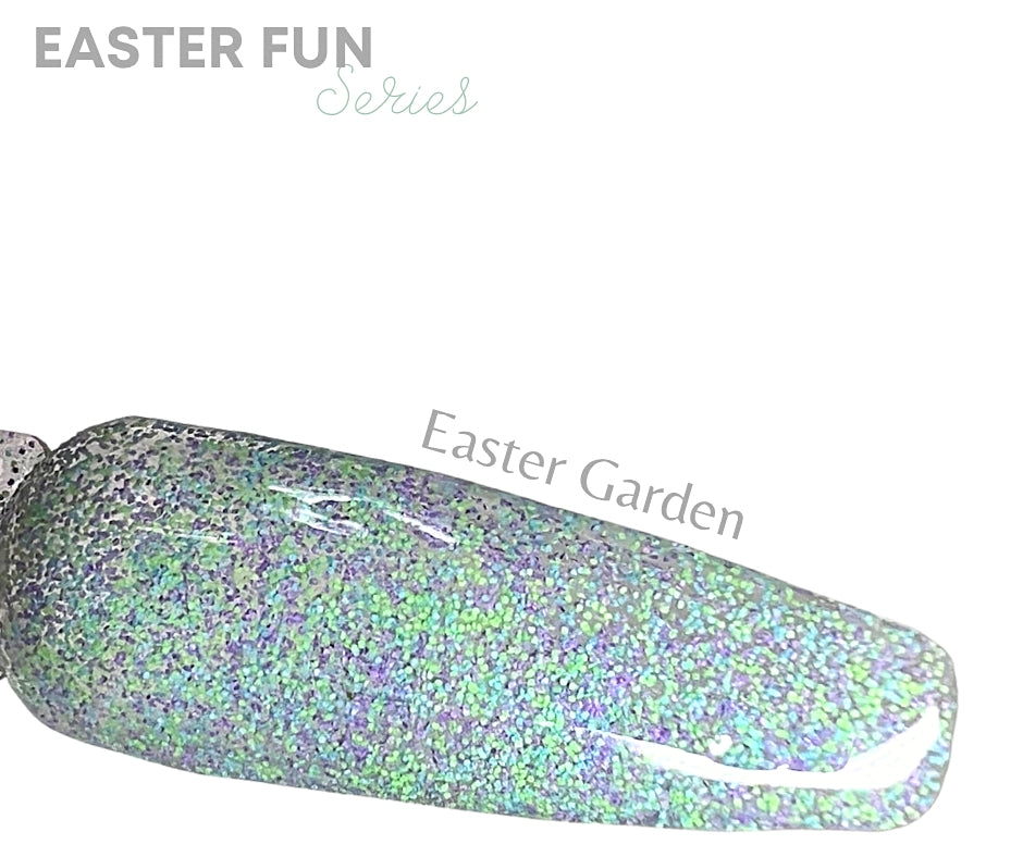 Easter Garden- Acrylic+Dip powder