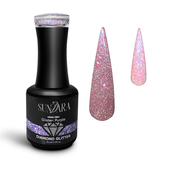 Glisten Purple- Reflective Diamond glitter gel