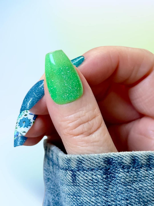 Sorley-Reflective neon gel - Sundara Nails