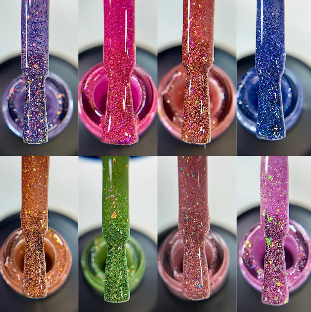 Neon Fireworks Reflective Gel Collection- 8 colors