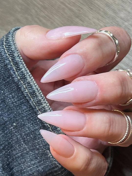 Champagne pink- Color Rubber Base Coat (Hema Free) - Sundara Nails