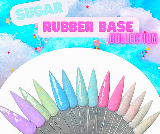 Sugar Rubber Base Gel Collection 7 Colors (Hema Free)