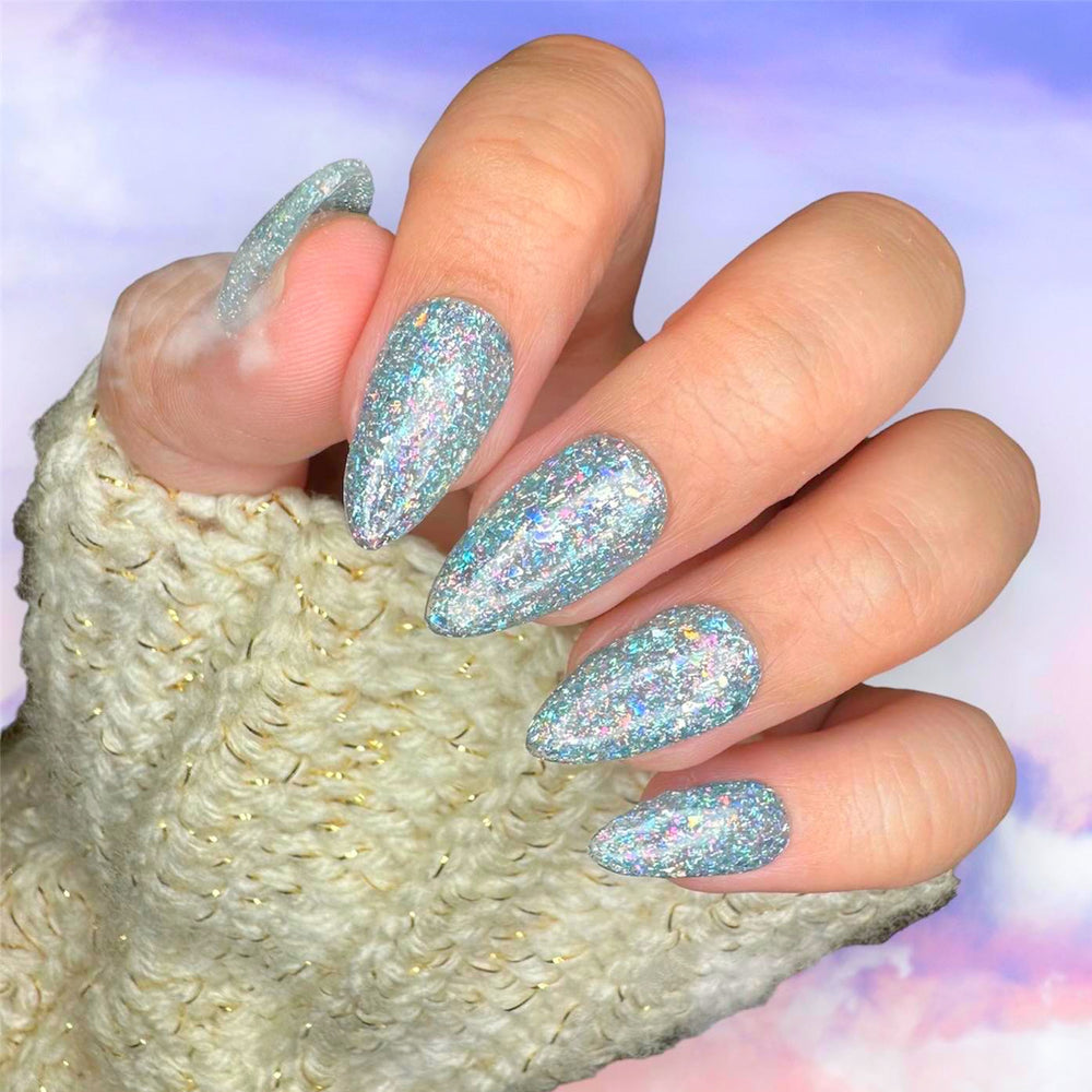 Iridescent Glow (Holographic Gel Glitter) - Sundara Nails