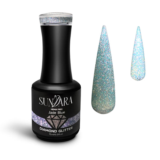 Jade Blue- Reflective diamond glitter gel