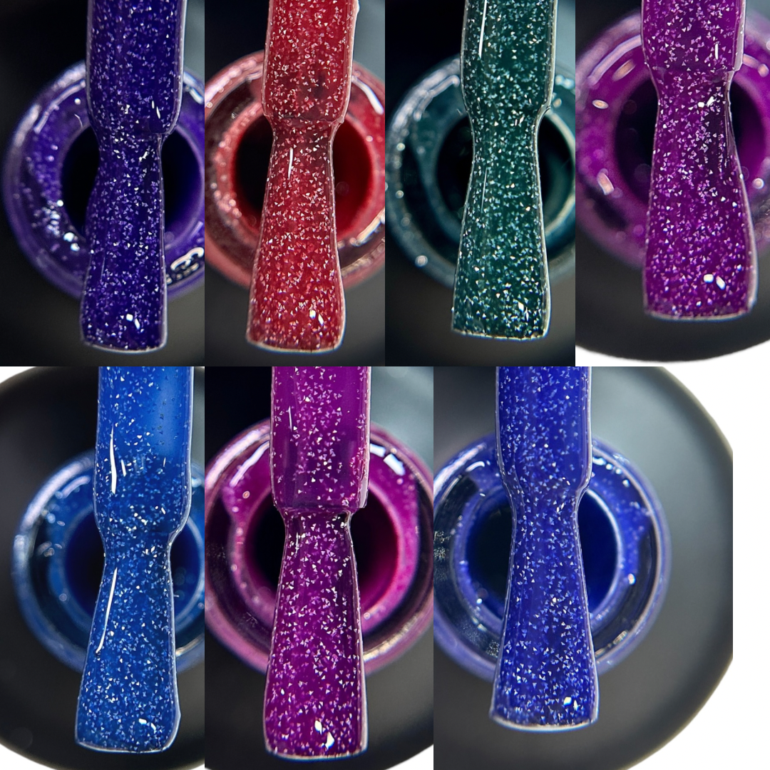 Triple Thermal Reflective Gel Polish Colors Collection- 8 Colors
